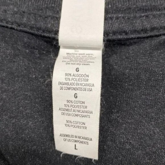 BELLA+CANVAS.‎ WOMEN'S BLACK/GOLD MOM BUN MAFIA FUNNY GRAPHIC T-SHIRT LARGE-EUC - Picture 5 of 5